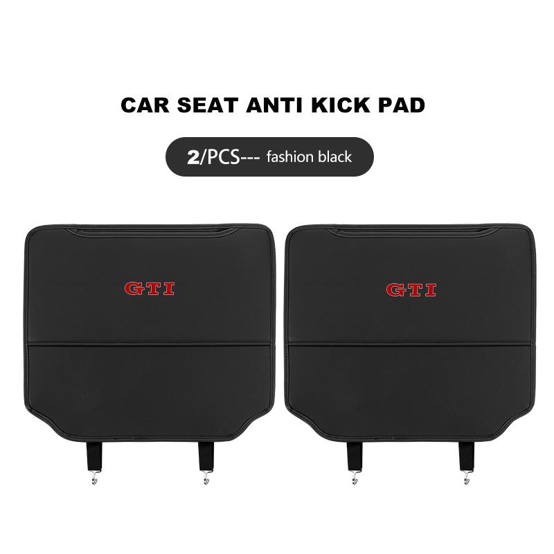 Leather Car Seat Back Mat Universal Anti Kick Dirt Proof Protector For Volkswagen VW Passat B5 B5.5 2000- 2007 2008 2009 2010 zr7