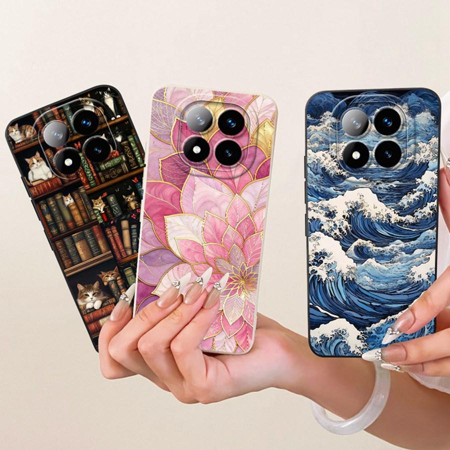 For Xiaomi Redmi Note 14 Pro Plus Case 14Pro 4G Soft Silicone Cover flower Cherry Phone Case For Redmi Note14 14Pro+ Coque Funda