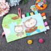 Baby Rattle Cloth Book Cute Cartoon Pattern Learning Wear Resistant Educational ToyType C