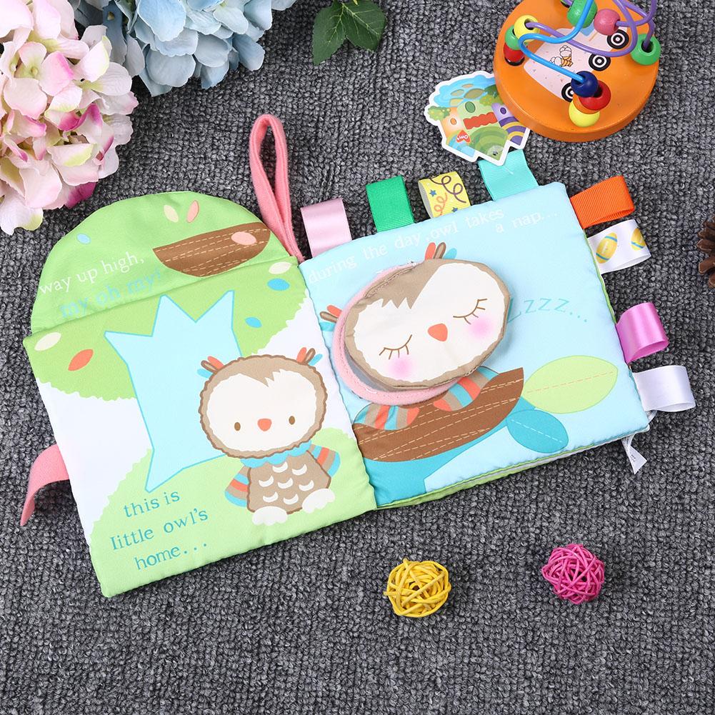 Baby Rattle Cloth Book Cute Cartoon Pattern Learning Wear Resistant Educational ToyType C