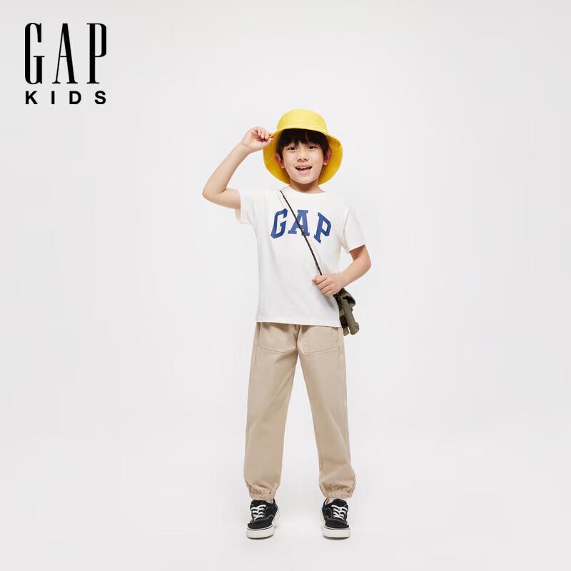 Gap Kids  2025 Summer Cotton Letter Logo T-Shirt 110 cm (4-5 Years)