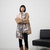 Color Matching Versatile Imitation Cashmere Scarf Wind Warm Scarf Flower Fringed Elegant Women'S Shawl