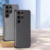 Carbon Fiber Texture Soft Magnetic Phone Case For Samsung S25 Ultra S24 Plus S23 TPU Hybrid Silicone Shockproof Slim Wireless Charge Cover