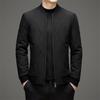 Mulberry Silk Cotton Coat Autumn and Winter New Men's Stand Collar Lightweight Casual Cotton Coat Young and Middle-aged Men's Cotton Coat