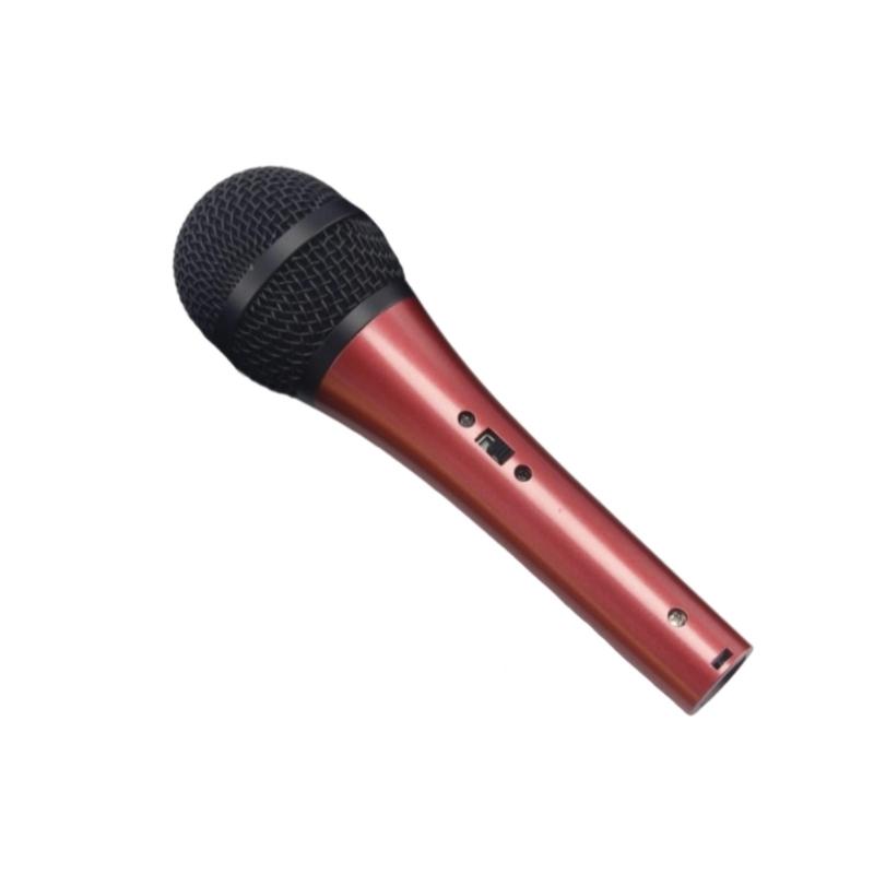 Dynamic Supercardioid XLR Corded Vocal Microphone Stage Karaoke Handheld Mic for Professional Metal Housing Body