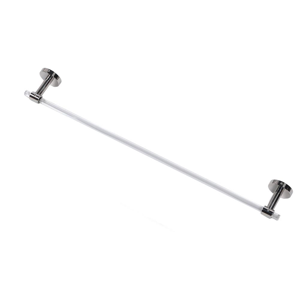 Minimalistyczny Luksusowy Akrylowy Ścienny Wieszak na Ręczniki do Łazienki 60cm