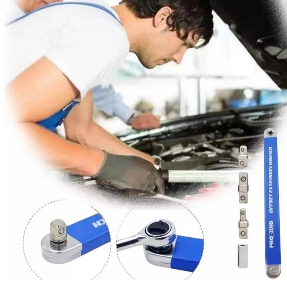 Double Head Wrench Socket Steel Ratchet Repair Tools New Offset Extension Wrench  Hone