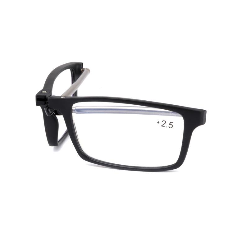 TR90 Folding Anti-Blue Light Reading Glasses for Men & Women, Portable with Telescopic Stainless Steel Legs