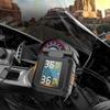 USB Solar Charging TPMS Motorcycle Tire Pressure Monitoring System with 2 External Sensors Tyre Temperature Alarm System