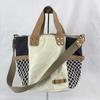 UGG Australia 2way Handbag Tote Brown Navy Off-White(USED)