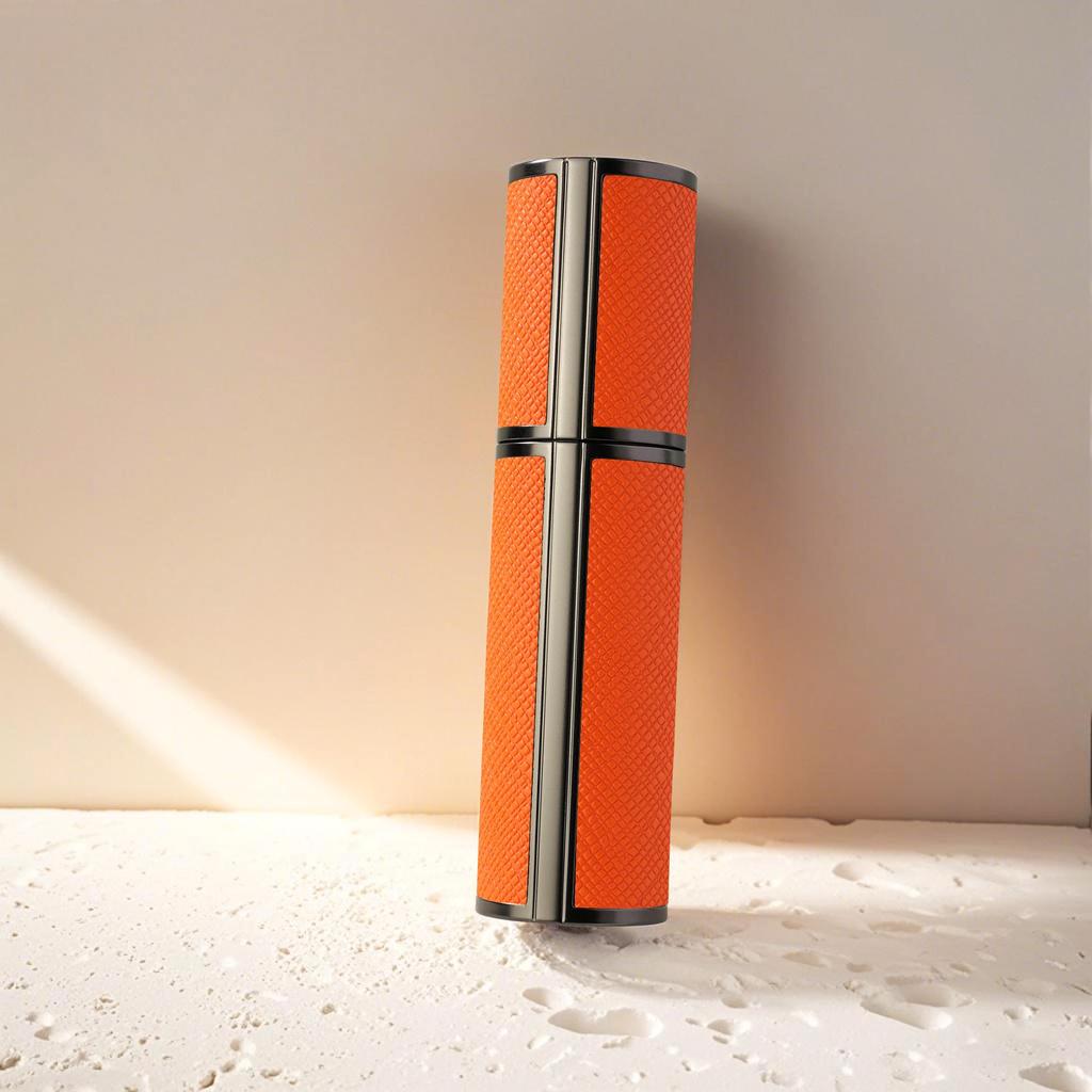 Luxury 5ml Travel Perfume Bottle with Leather Base - Leak-Proof Spray Design