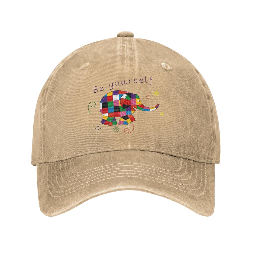 Be Yourself Elephant Funny Teacher Vintage Baseball Cap Unisex Hats Women Visor Protection Snapback Cotton tops gorras