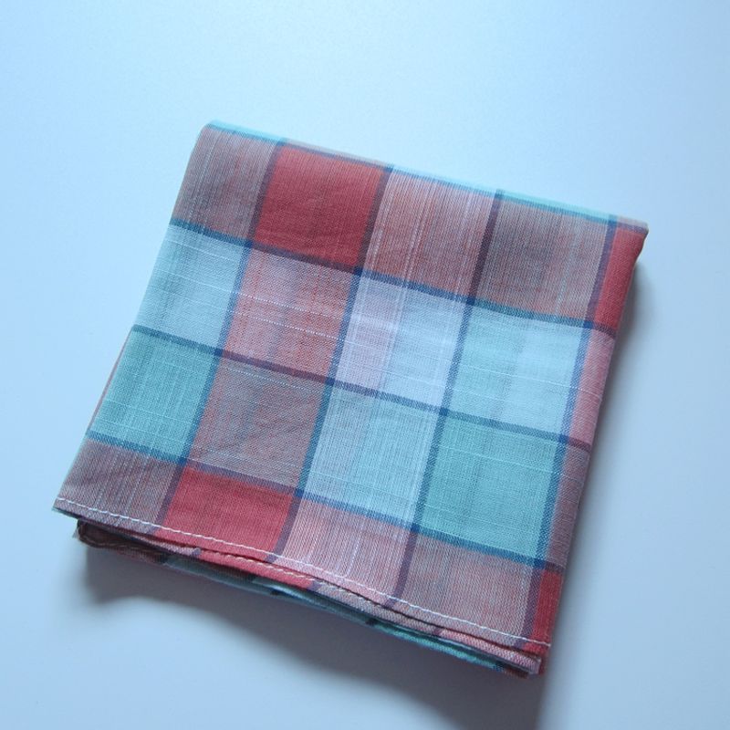 

Лили Хлопок Гингем Впитывающий пот Женский Носовой платок Большой размер Квадратное Полотенце Мягкий Портативный Носовой платок Маленькое Квадратное Полотенце Red light blue Gingham (thin)