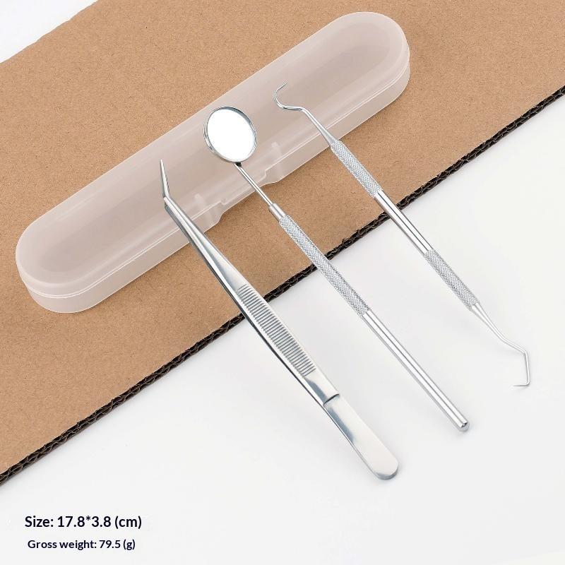 1/3/4/5Pcs Professional Dental Cleaning Kit Stainless Steel Oral Hygiene Tools, Interdental Cleaners For Thorough Teeth Cleaning
