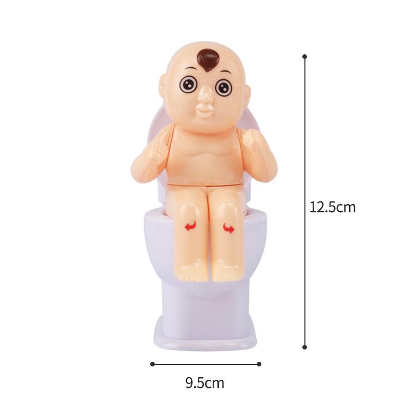 Adult Stress Reliever New Trick Water Spraying Toilet Toy Funny Water Jetting Toilet Doll for Children Play Game Prank Joke Gift