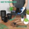 4/5/6Inch Plastic Plant Flower Pots Cultivation Seeds Growing Container with Drainage Holes for Seedling Cutting Transplanting