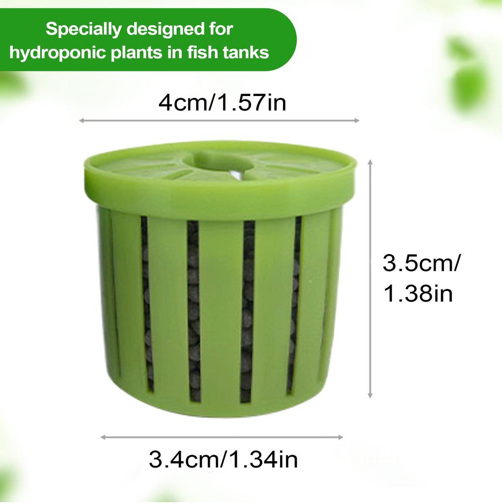 4 Pieces Aquarium Hydroponics Planting Holder Aquarium Plant Pots Stable Fish Tank Plant Pots Water Feature Decoration
