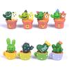 Ghiveci Cactus Miniatură DIY Ornamental Zână Grădină Ornament Decor Artizanat Păpușă Casă de Păpuși