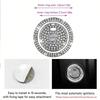 1pc Shiny Car Engine Start Stop Button Cover, Shiny Rhinestone Ring Trim, Scratch Resistant, Non-Slip, Easy To Install
