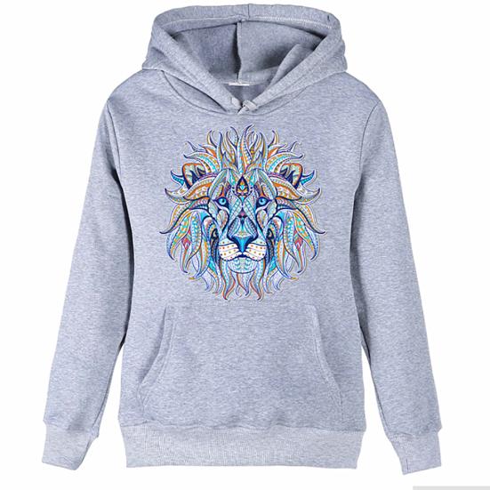 Fashion DIY Lion Iron-on Heat Transfer Clothes Patches Stickers Applique Decor