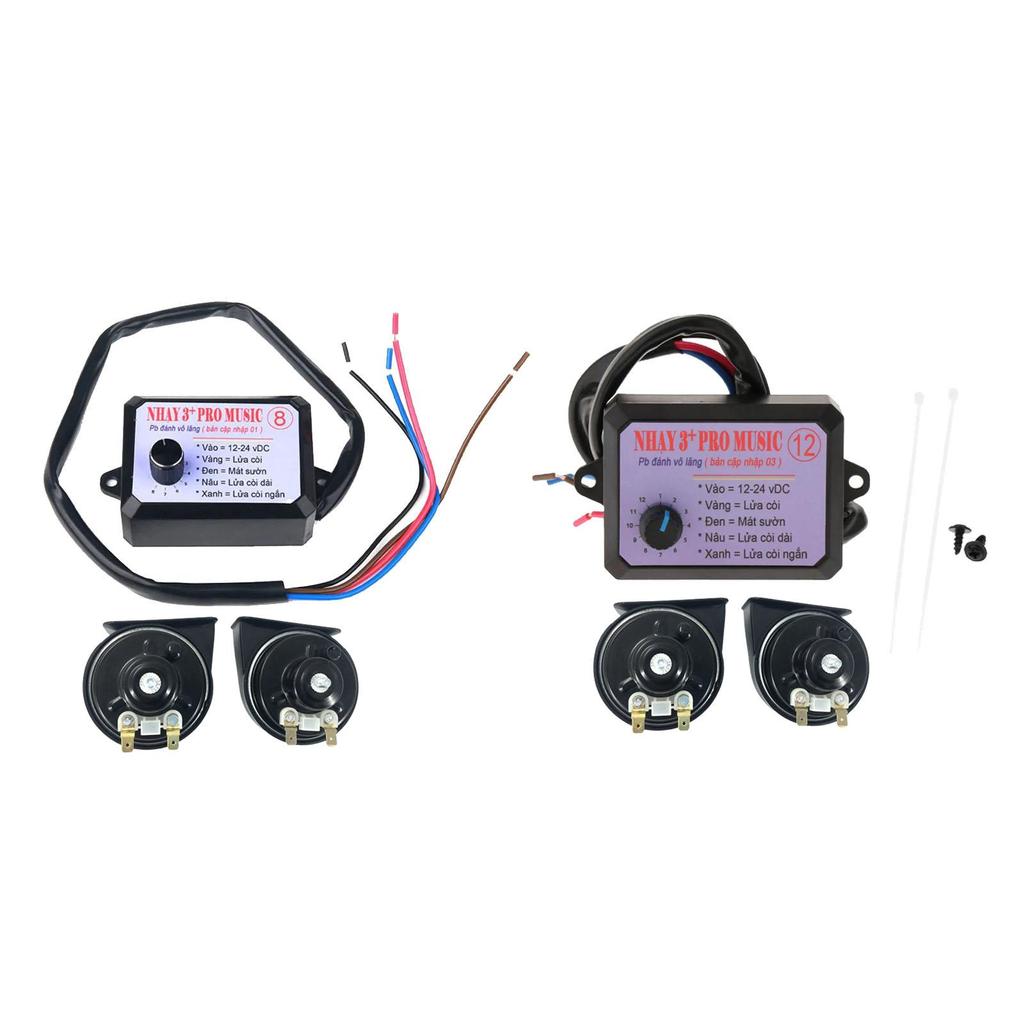 Generic 12V Car Truck Air Horn Controller Set Adjustable Knob Automobiles Accessory Lightweight Universal for Boat Marine