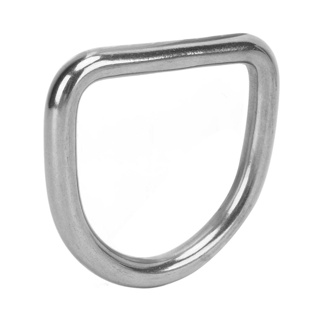 10pcs 316 Stainless Steel D Semi Circular Welded D Buckle Surfboard Kayak Pull Buckle Hardware 8MM Diameter