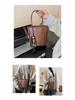 Niche High-End Women's French Luxury Woven Shoulder and Crossbody Bucket Handbag