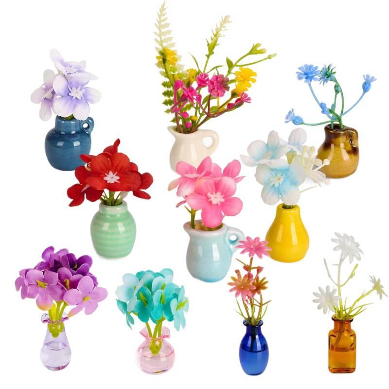 Mini Vase Fridge Magnets Ceramic Glass Material Upgraded Bumper Magnet Home Decor Kitchen Office Creative Gift Assorted Colors