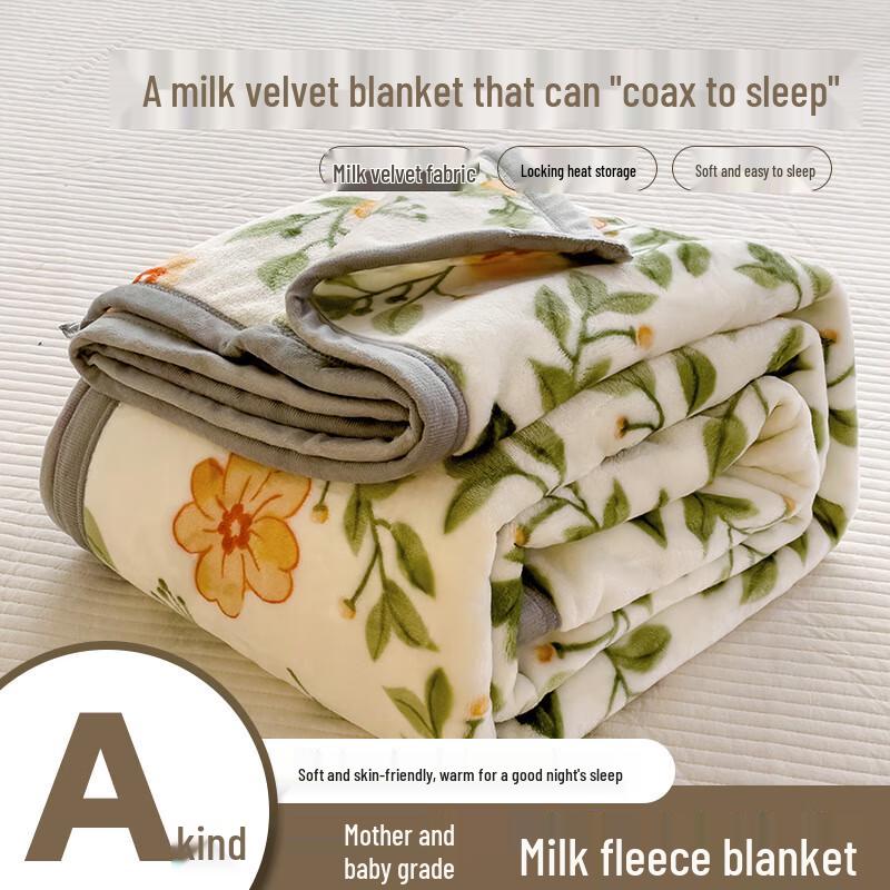 Mr. Gong Milk Fleece Anti-Static Warm Blanket