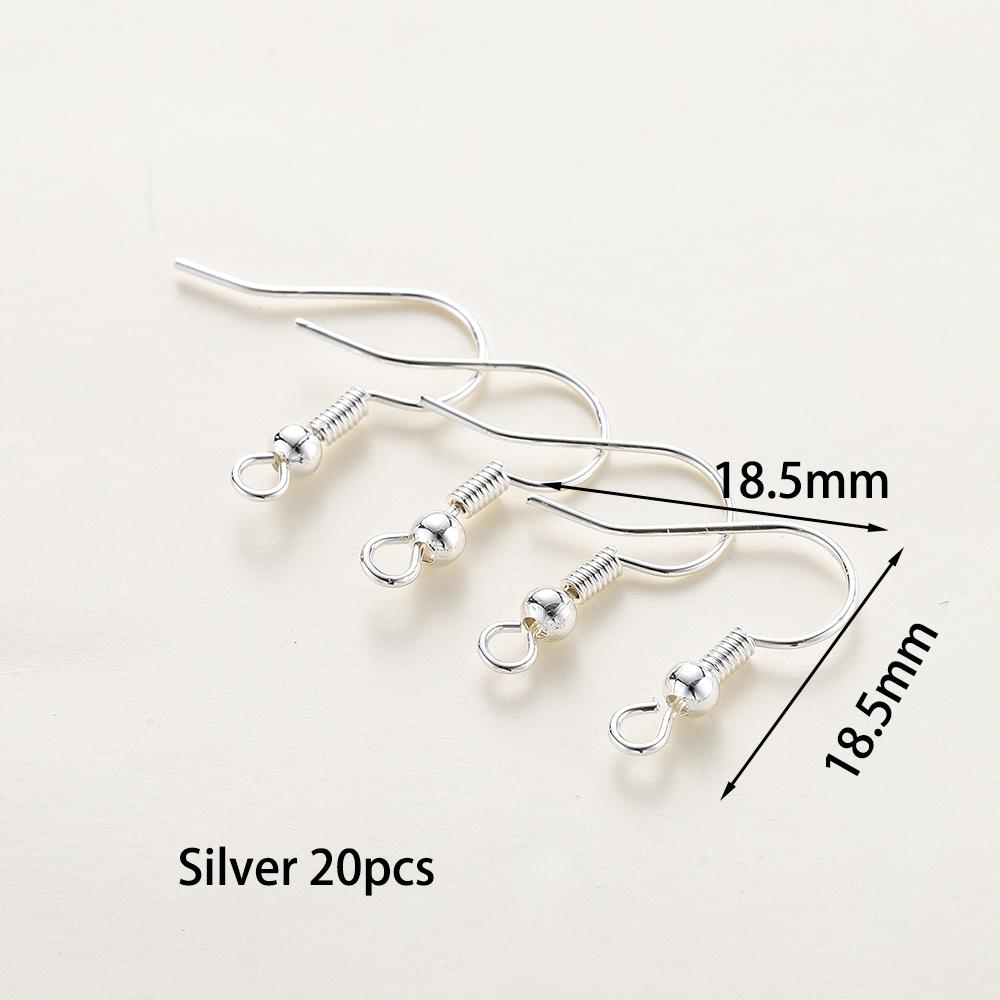 20 Stück/Los 6 Stile 14K 18K Vergoldete Ohrhaken mit Ohrbügel Ohrhaken Ohrringverschlüsse Zubehör für DIY Schmuckherstellung