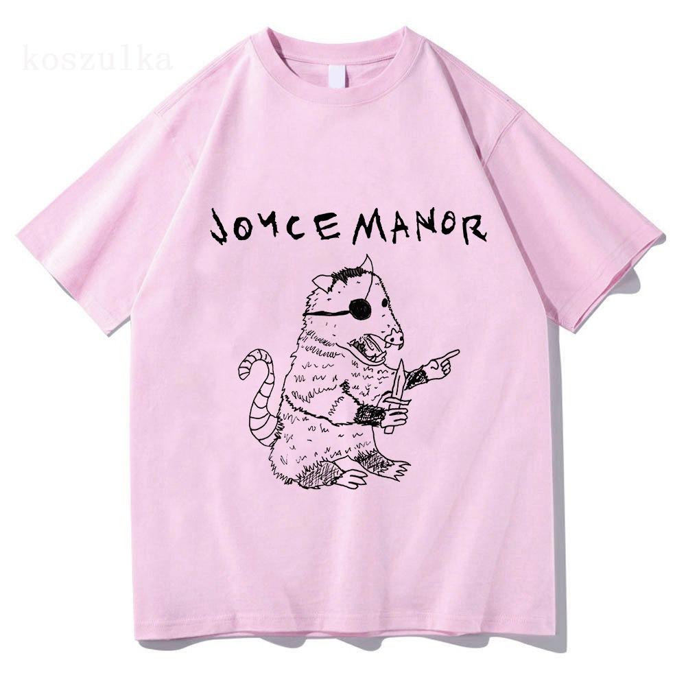 Opossum Shirt on White JOYCE MANOR Graphic Print Tshirts Unisex Streetwear Short Sleeve Cotton Men Women T-shirt Casual Tees Top