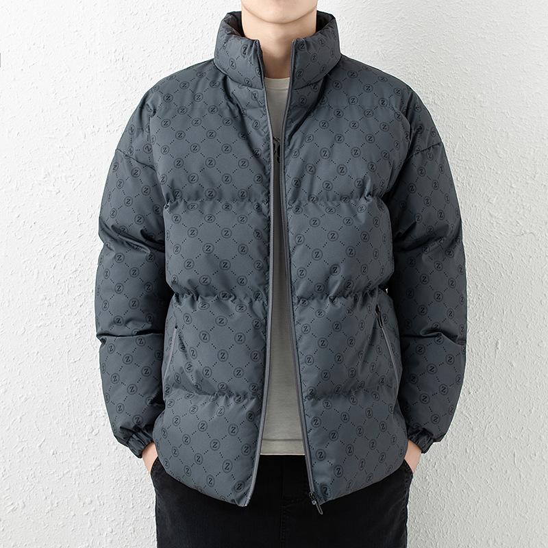 

Зимняя новая Z-образная буква напечатанная графеновая холодная и теплая одежда для хлеба модная одежда для пар из хлопка 4XL