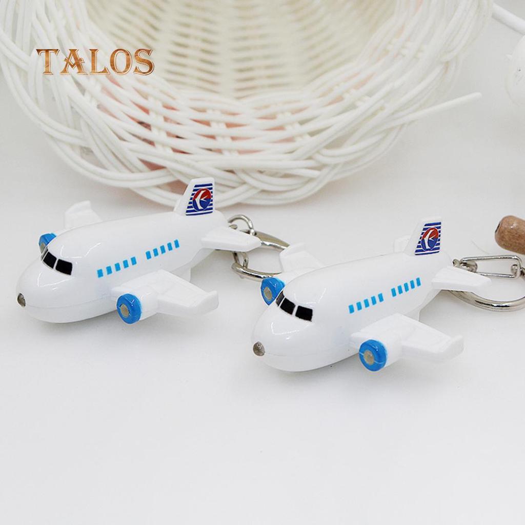 Portachiavi LED Suono Aereo Carino Portachiavi Auto Decorazione da Appendere per Borsa Ciondolo Sospeso Regalo