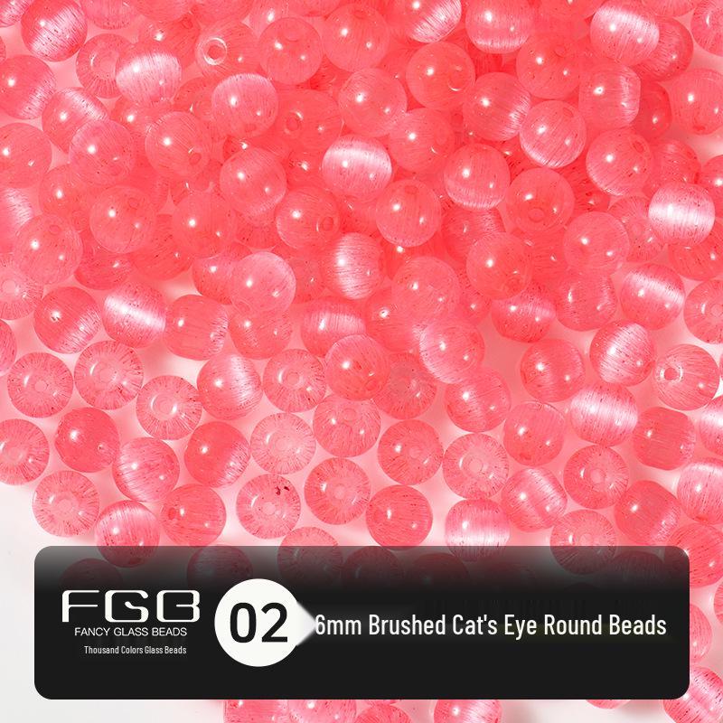 6mm Frosted Cat's Eye Glass Seed Beads for Handmade DIY Bracelets and Accessories