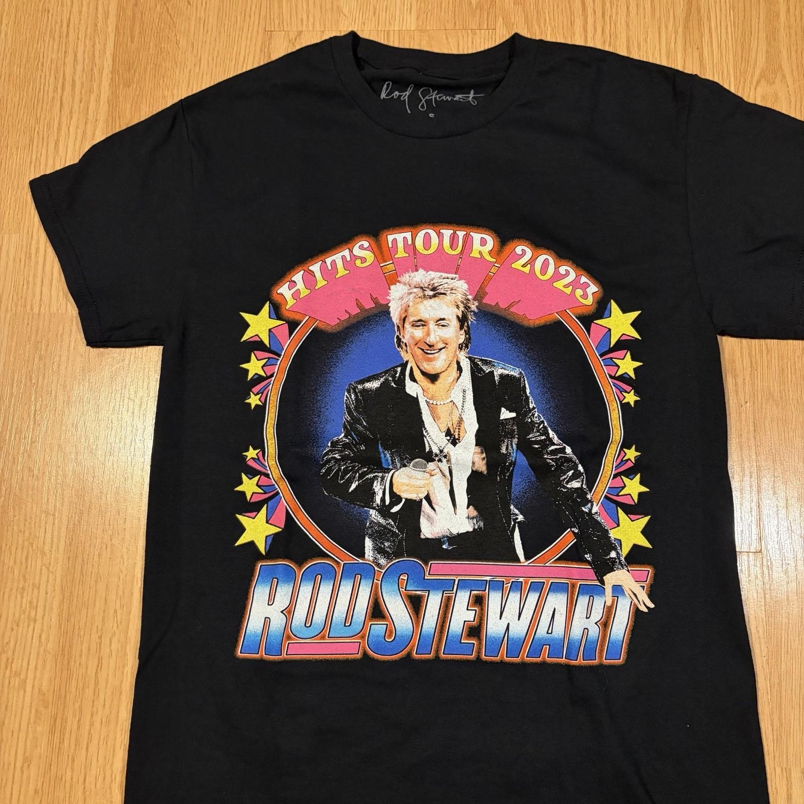 Rod Stewart Tour 2023 Official Merch Concert Tee Shirt Size Small Unisex T-Shirt M
