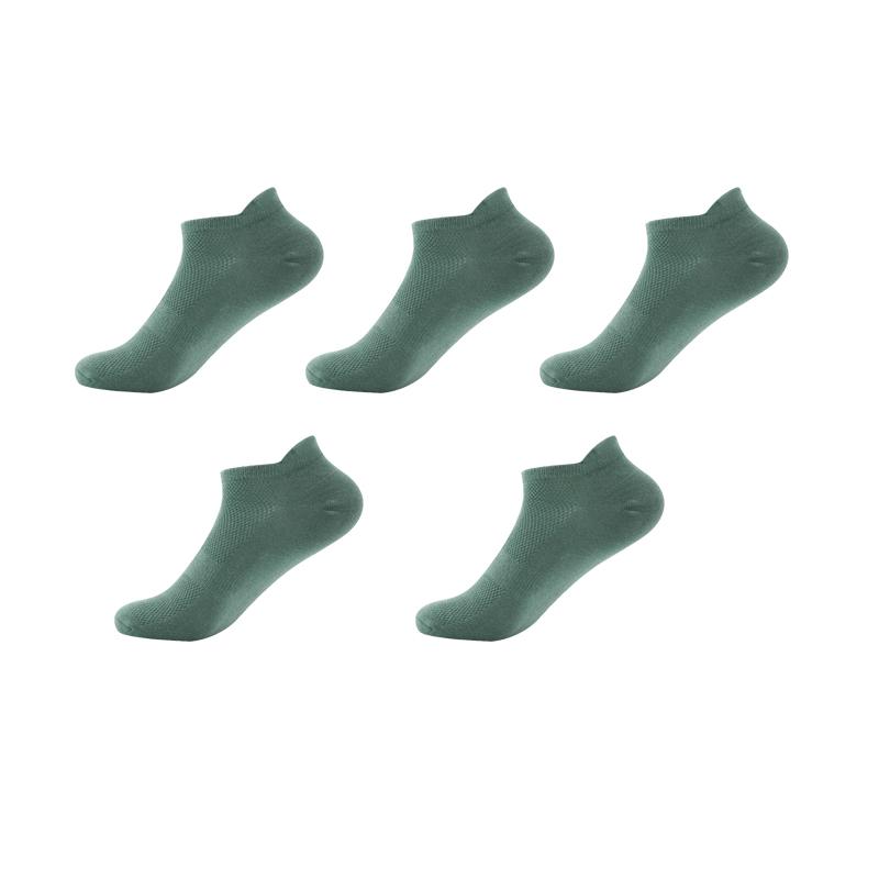 5 Pairs Men's Mesh Non-Slip Cotton Short Sock Male Breathable Spring Summer Autumn Ankle Socks