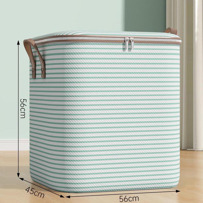 Clothes & Quilts Storage Bags, Durable Cotton Wardrobe Organizers for Packing & Moving