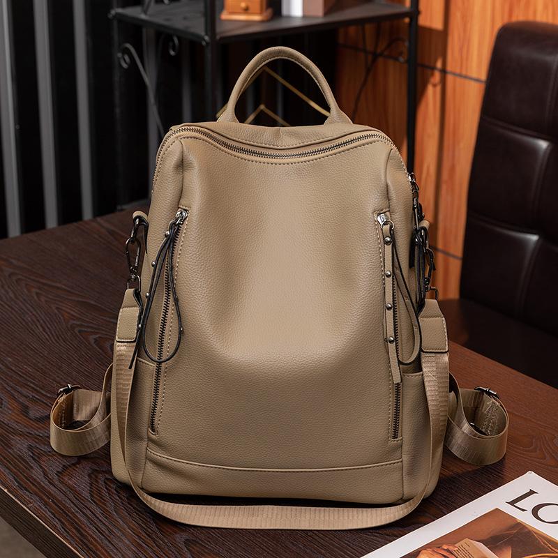 

2026 New Girls Backpack Women Waterproof MultiBackPack Multpocket Travel New Waterproof Nylon Female School Bag Book Mochilas L27cmH39cmW11cm хакі