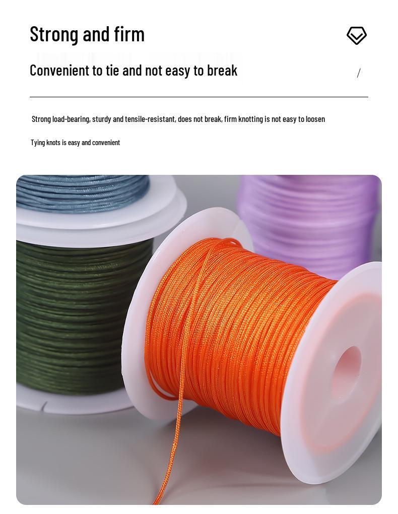 72-Piece Jade Thread Set: 20-Color Braided Cord for DIY Bracelets & Jewelry Making