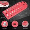 Nut and Bolt Thread Checker, Bolt Size and Thread Gauge, Aluminum Alloy Metric Thread Bolt Size and Thread Gauge, Wall-Mountable Bolt Thread Identific