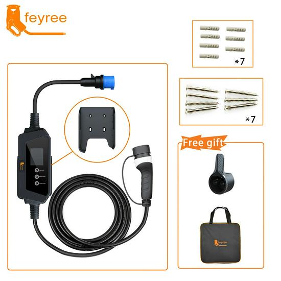 7KW 32A Universal Portable EV Charger, European Standard and Safe