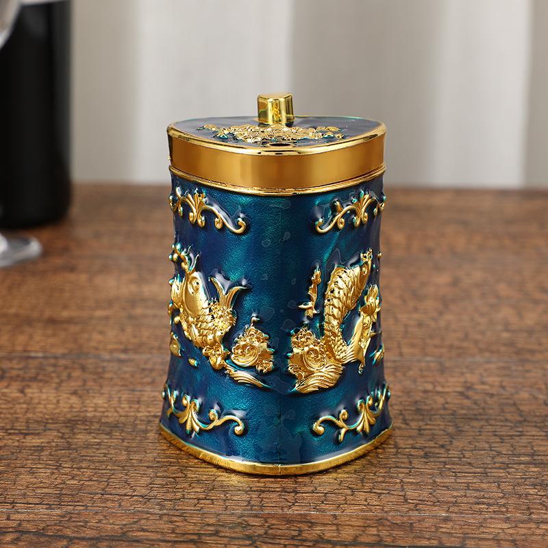 Retro Toothpick Holder Dispenser European Rose Flower Toothpick Dispenser Box for Kitchen Restaurant Toothpicks Home Decoration