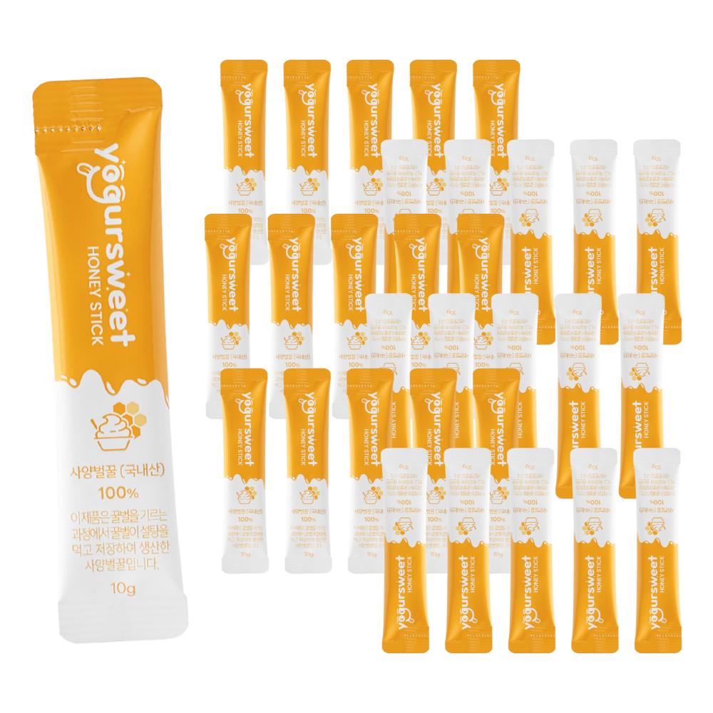 Yogurt Sweet Korean Sugar Honey Domestic Honey Sticks Economy Type 30 pcs 10g