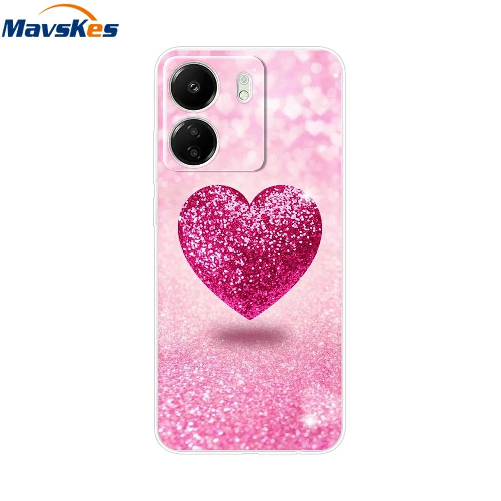 For Xiaomi Poco C65 Cases For Xiaomi Poco C65 Fashion Clear Soft Silicone Phone Cases TPU Fundas for PocoC65 c 65 Coque Bumper