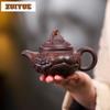 180ml Yixing Lila Ton Teekannen Handgefertigt Glücksbringer-Tierkanne Rohmaterial Lila Ton Teekocher Kanne Mit Sieb Zisha Teegeschirr