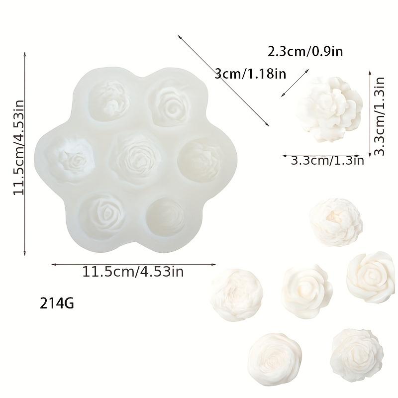 1pc Valentine's Day Porous Flower Shape Silicone Mold DIY Making Aromatherapy Gypsum Home Decoration Cake Decoration