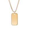 Glossy Military Brand Pendant European and American Men's Tag Necklace Accessories Long Chain