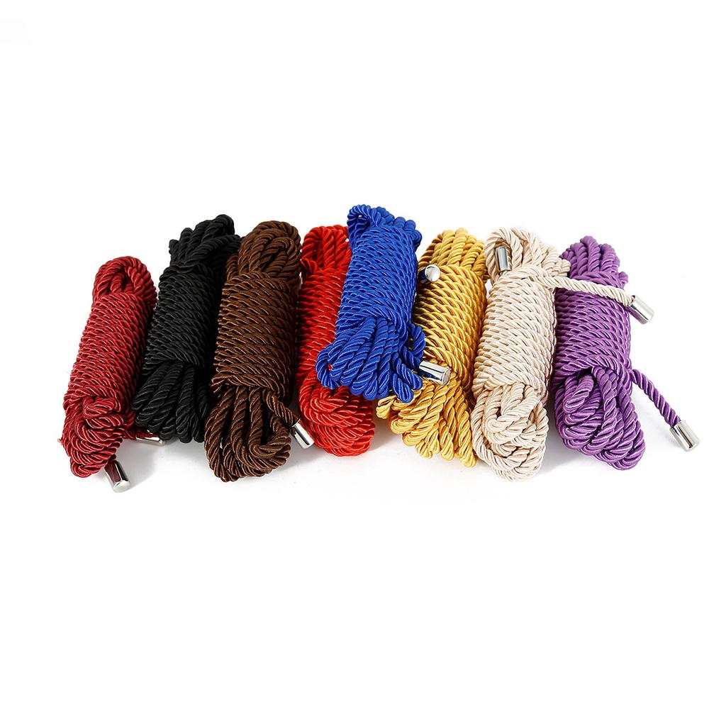 5M/10M Polyester Shibari Rope Adult SM Restraint Games BDSM Bondage Rope Body To Tied Binding Binder Erotic Sex Toys for