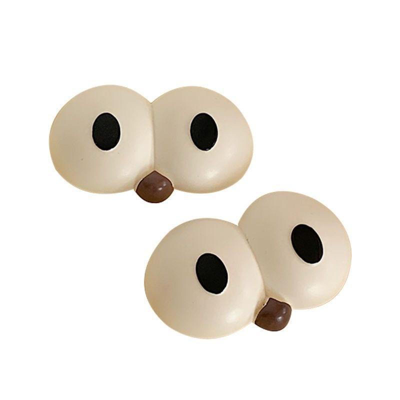2 Pcs DIY Shoe Buckles Slipper Accessories Cute Big Eyed Hole Shoe Charms Cartoon Funny Fun Shoes Decoration Fashion Accessories