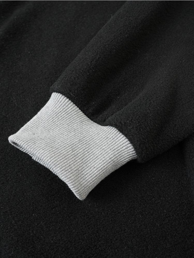 Slim Personality Autumn Winter Casual Stand-up Collar Zip Long-sleeved Pullover Men Moisture Wicking Not Easy To Deform Warmth Heat Breathable Tops